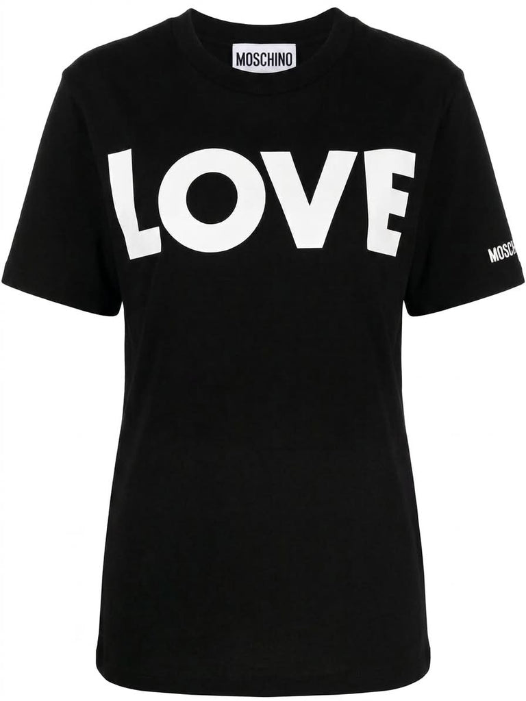 T-Shirt Moschino LOVE In Bianco DJ0706