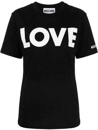 T-Shirt Moschino LOVE In Bianco DJ0706