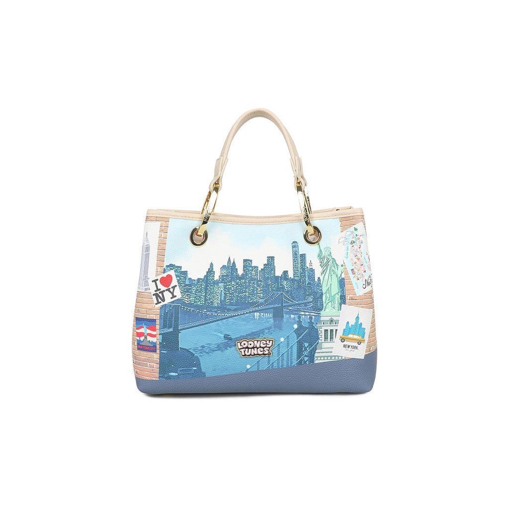 Borsa Braccialini Cartoline LT251 Duffy Duck a New York