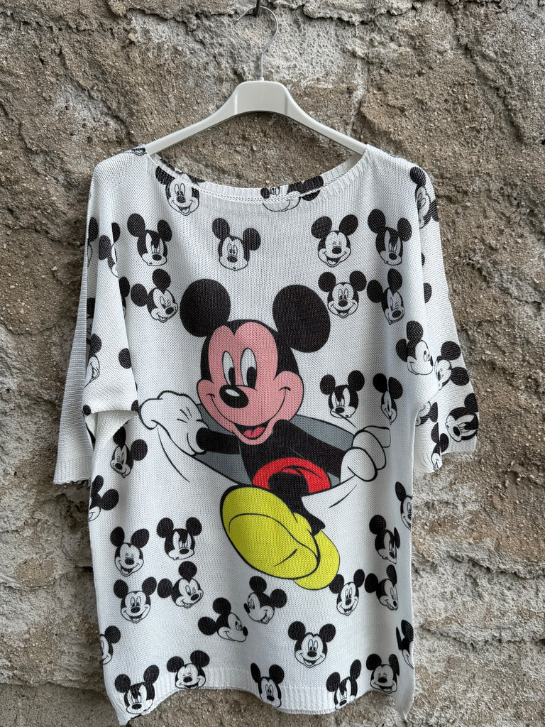 T-shirt in filo grafica fantasia