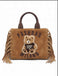 Borsa Pashbag  Mini Marge Tote in suede a tracolla con frange