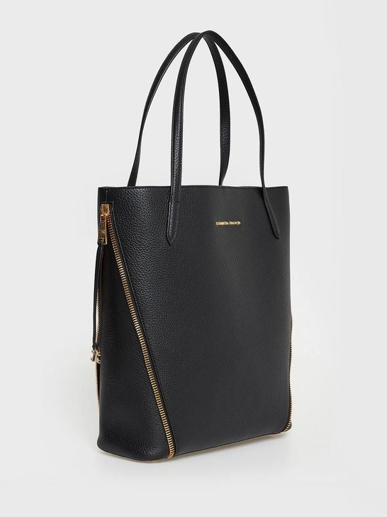 Borsa Elisabetta Franchi BS24A66E2 shopper bag con zip gold laterali