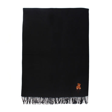 Sciarpa Pash Bag in lana monocolore con Orsetto Teddy