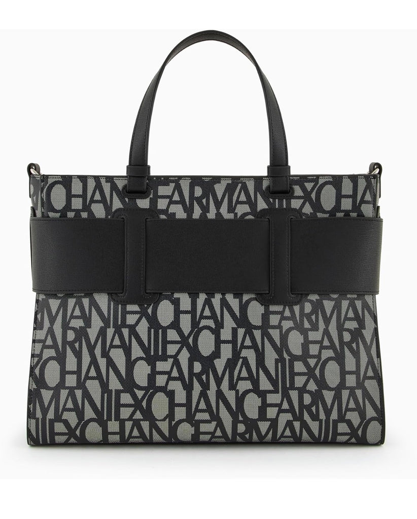 Borsa Armani exchange Tote bag logata Big 942689 3F742