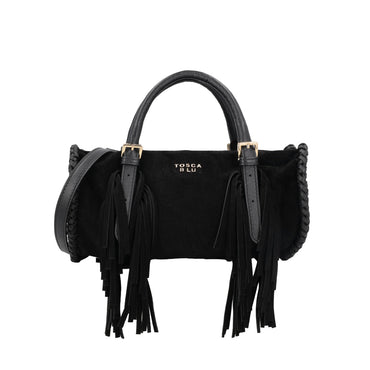Borsa Tosca blu TF261B224  Bauletto a cuore Kate in suede con frange