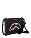 POCHETTE  SPRAYGROUND 9318 SHARKS IN PARIS WTF BUBBLY BLACK CHECK CROSSOVER