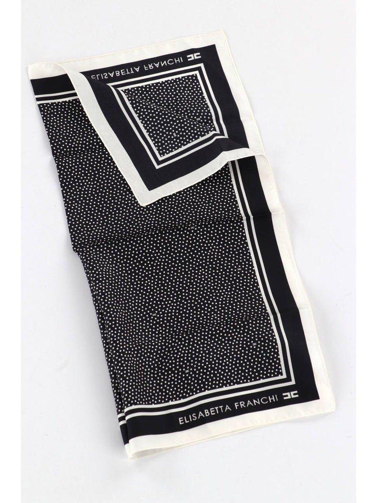 Foulard Elisabetta Franchi FO01F67E2  quadrato bicolor a pois