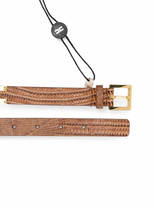 Cintura Elisabetta franchi CT54S66E2 in pelle con stampa lucertola