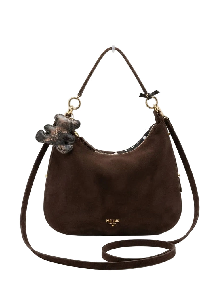 Borsa Pashbag Marlee Venom in suede con tracolla
