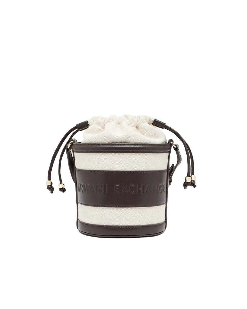 Borsa Armani Exchange XW002183 AF22635 secchiello con logo sagomato small