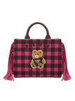 Borsa Pashbag tote Marge big Shepherd yard a tracolla  con frange