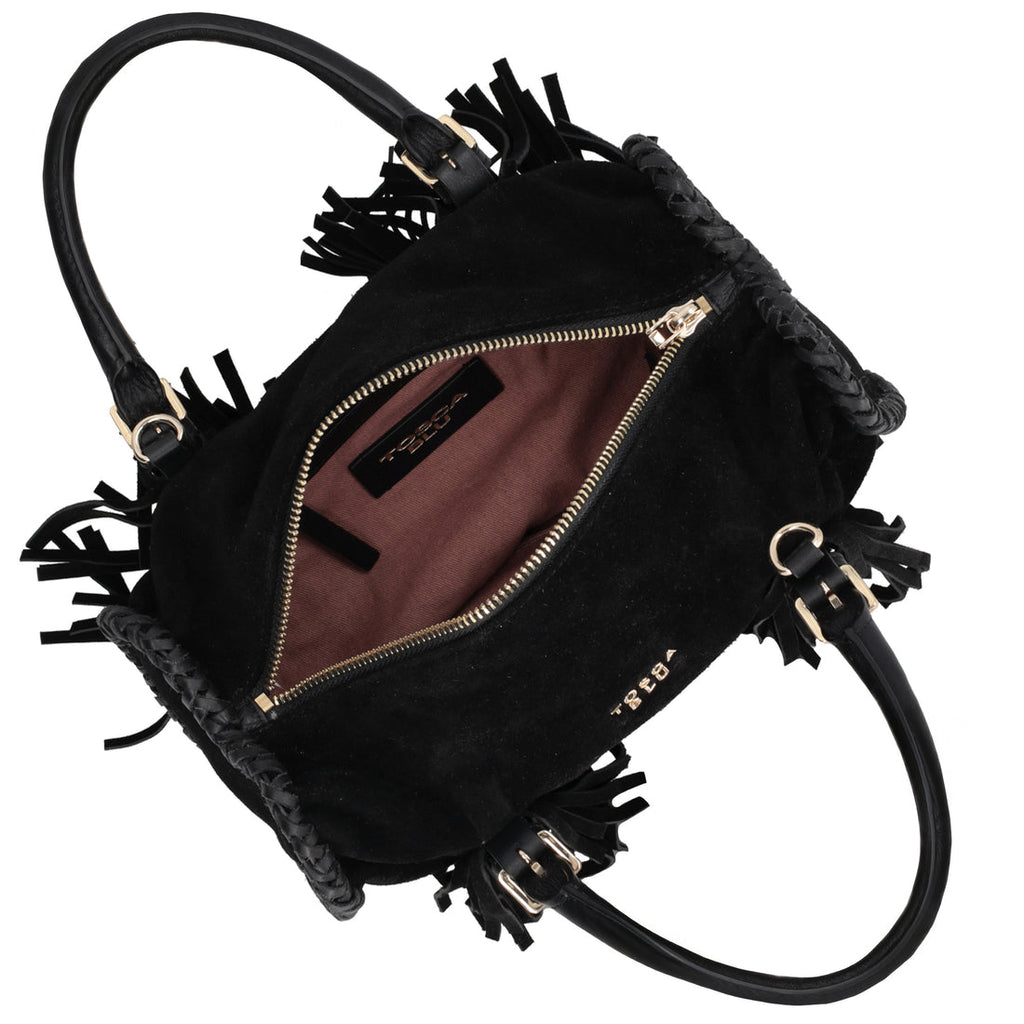 Borsa Tosca blu TF261B224  Bauletto a cuore Kate in suede con frange