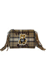Borsa Pashbag Pochette con tracolla Sophie Shepherd yard con frange laterali
