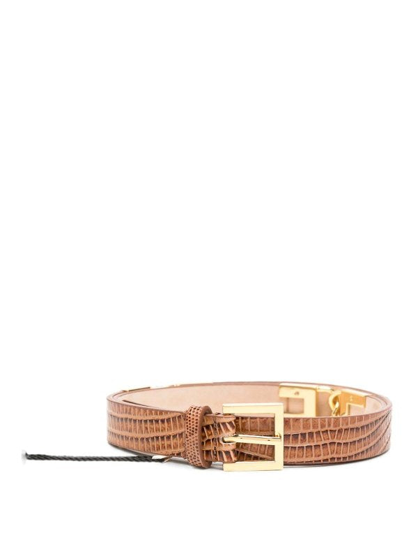 Cintura Elisabetta franchi CT54S66E2 in pelle con stampa lucertola