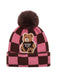 Cappello Pashbag a quadri con Teddy e pon-pon