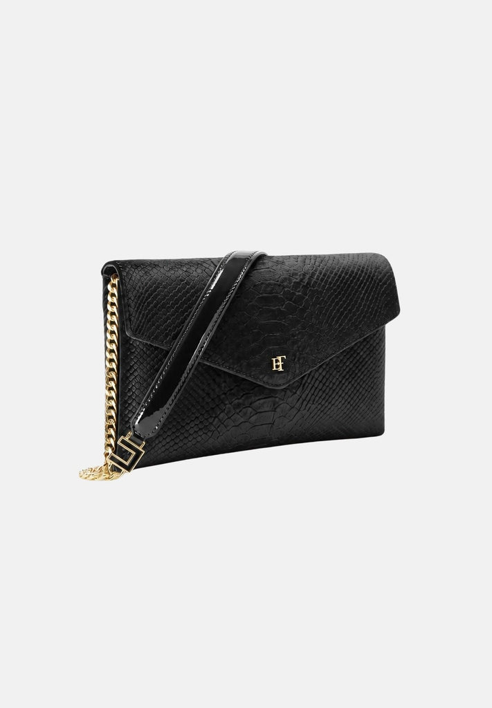 Borsa Elisabetta Franchi BS27A67E2 Tracolla in velluto con stampa cocco