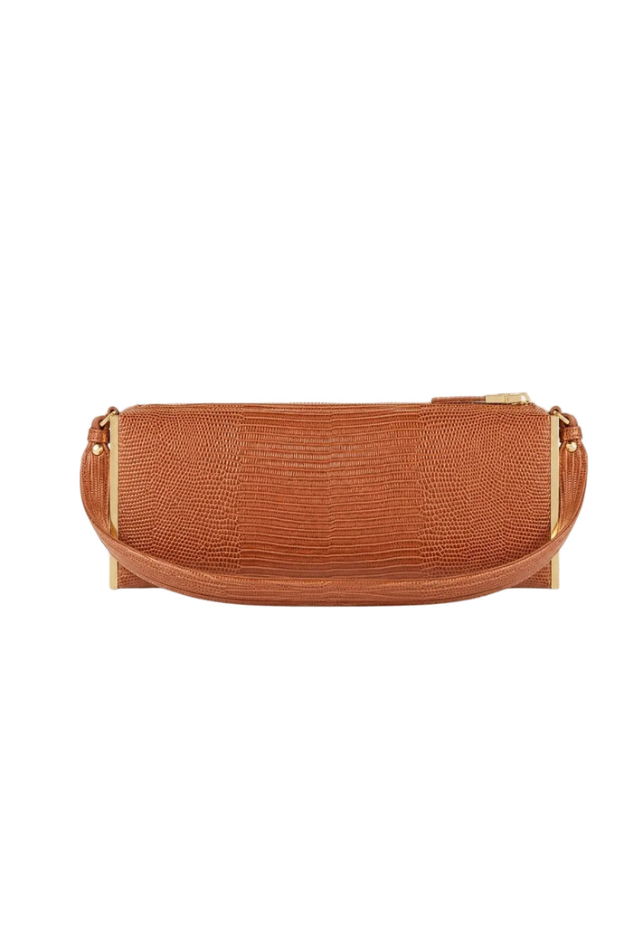 Borsa Elisabetta Franchi BS15A66E2 a spalla nera con stampa effetto lucertola