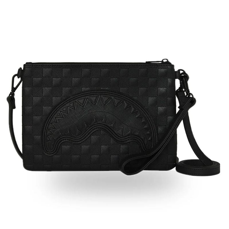 POCHETTE SPRAYGROUND 9508 RAISED CHECK CROSSOVER CLUTCH