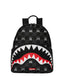 ZAINETTO SPRAYGROUND 8908 GRAY PEEKING CHARACTER CHECK SAVAGE BACKPACK