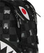 ZAINETTO SPRAYGROUND 8908 GRAY PEEKING CHARACTER CHECK SAVAGE BACKPACK