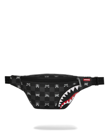 MARSUPIO SPRAYGROUND 8912 GRAY PEEKING CHARACTER CHECK CROSSBODY