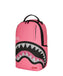 ZAINO SPRAYGROUND 9630 SHARK CENTRAL PINK EMBROIDERED SHARK BACKPACK