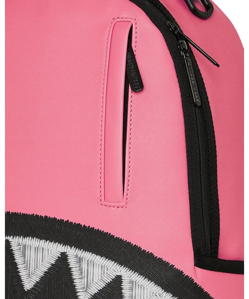 ZAINO SPRAYGROUND 9630 SHARK CENTRAL PINK EMBROIDERED SHARK BACKPACK