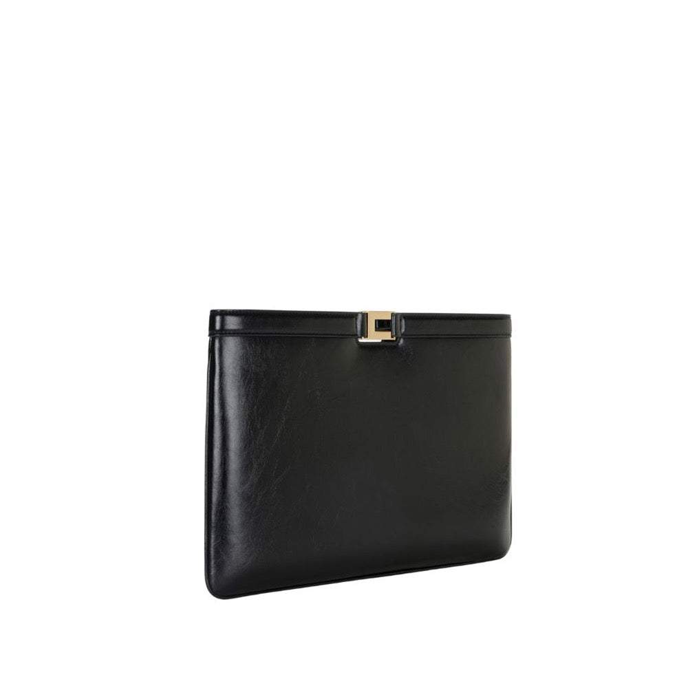 Borsa Elisabetta Franchi BS18A61E2 a mano busta effetto naplak