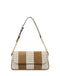 Borsa Pollini SC4639 A Spalla Interplay In Fabric Suede Ed Heritage Pvc Taupe/avorio