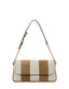 Borsa Pollini SC4639 A Spalla Interplay In Fabric Suede Ed Heritage Pvc Taupe/avorio