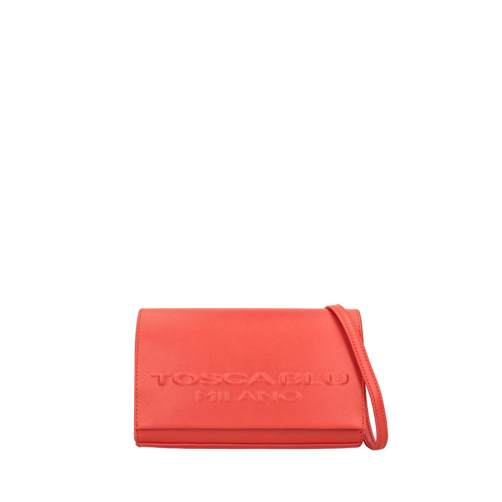 BORSA TOSCA BLU DETTAGLIO LOGO TONO SU TONO POCHETTE CON CATENA TS2516B03