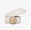 Cintura Michael Kors avorio con logo oro