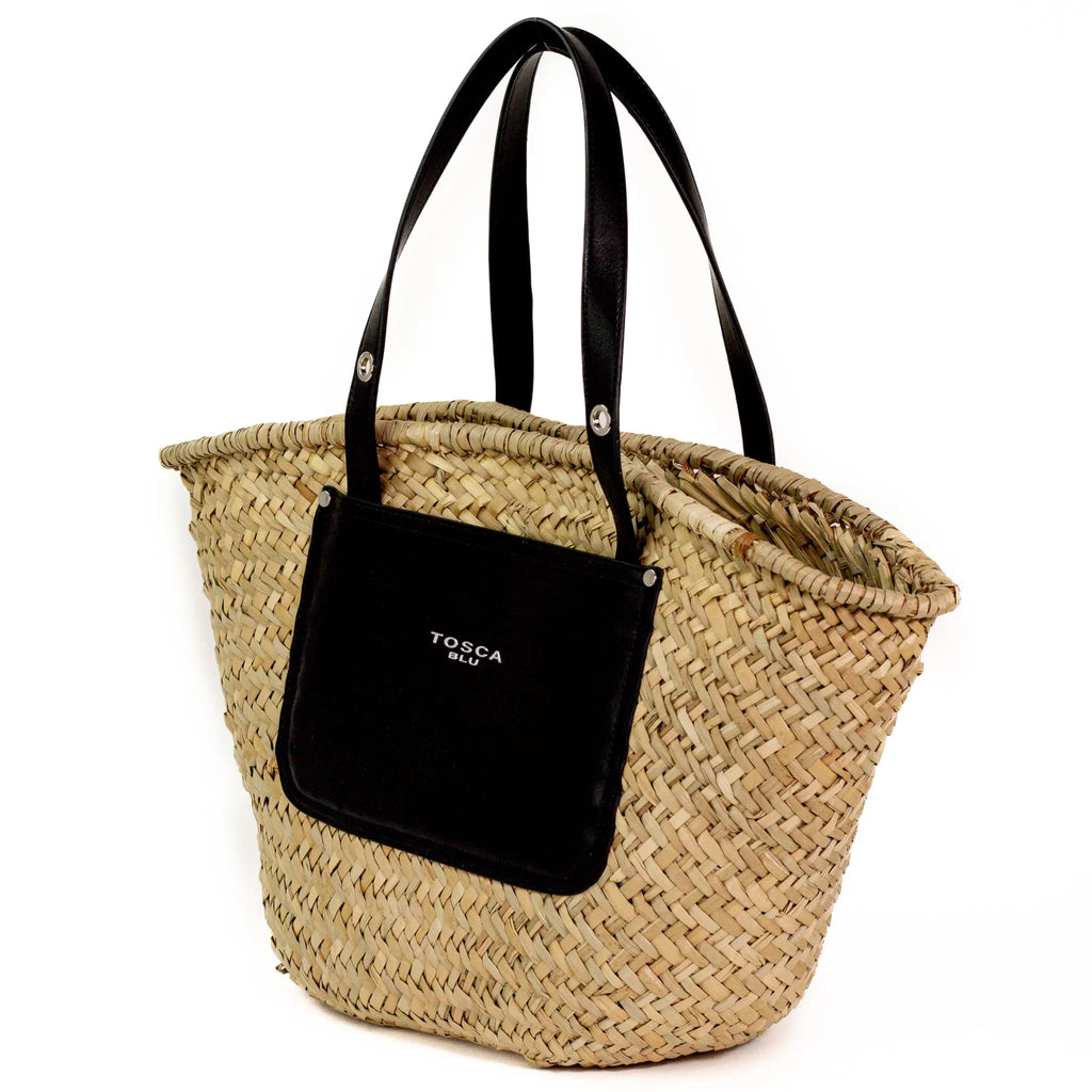 Borsa Tosca Blu TS2520B20 Cestino intrecciato Tropea