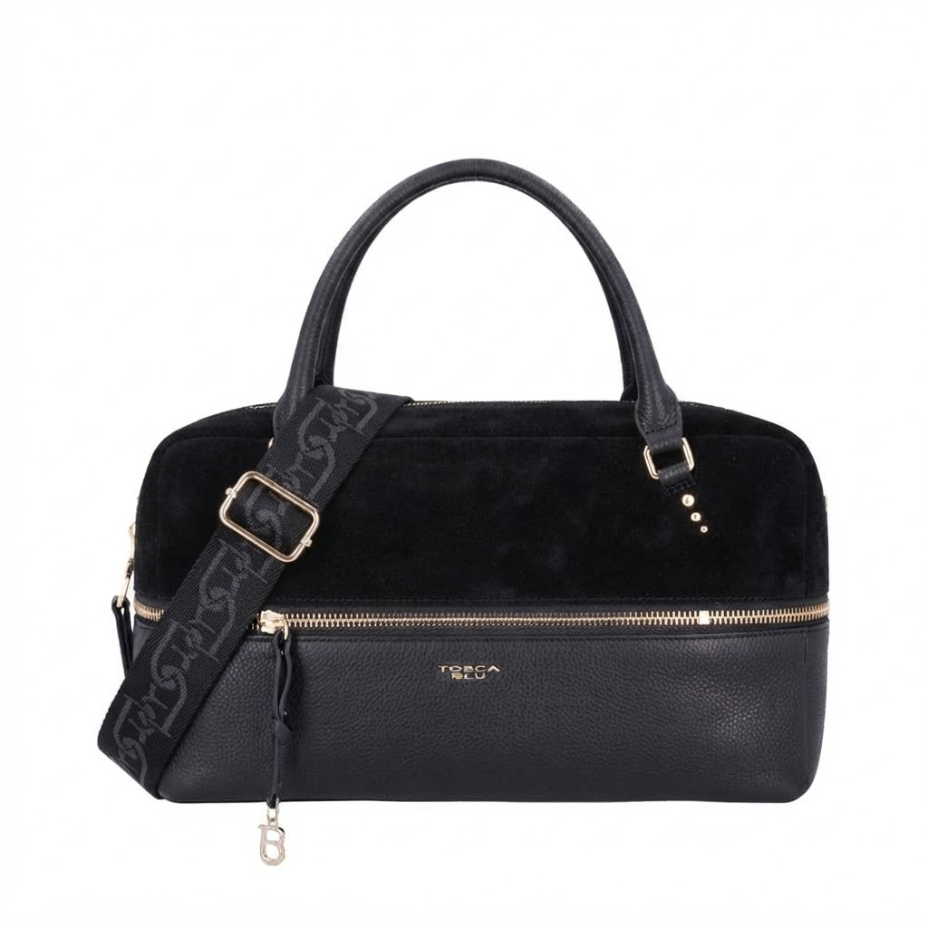 Borsa Tosca blu TF26HB191 Bauletto Lucrezia con accessori dorati