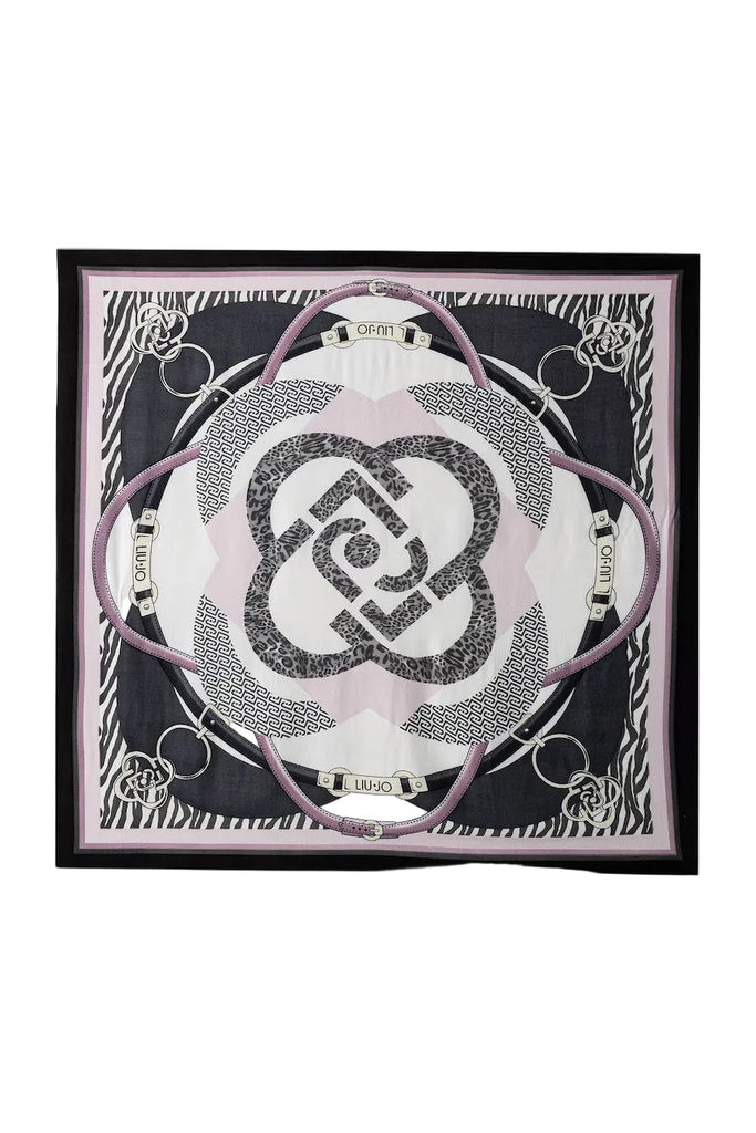 Foulard Liu-Jo 2F6070 metal mix logo animalier