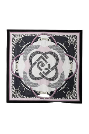 Foulard Liu-Jo 2F6070 metal mix logo animalier