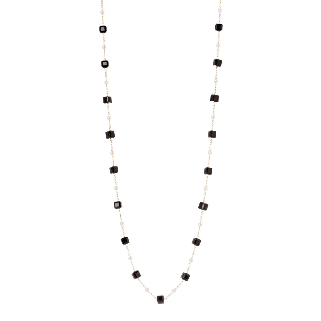 Collana Sodini 971392 lunga Madelaine con cubo e perle