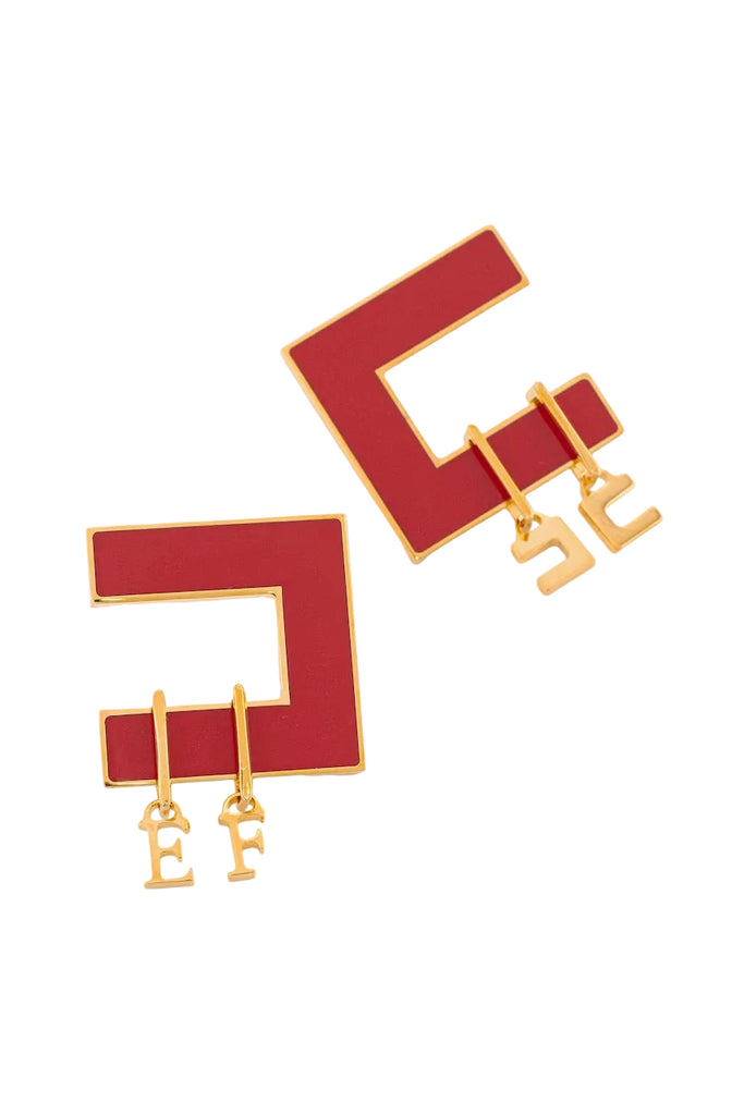 Orecchini Elisabetta Franchi OR34K66E2 con piccoli charms pendenti