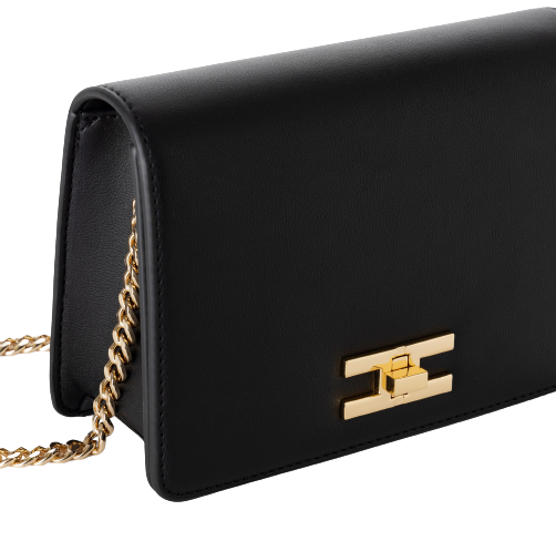 Borsa Elisabetta Franchi BS03A41E2 a tracolla con logo girello dorato