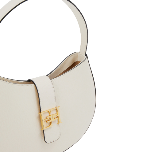 Borsa Elisabetta Franchi BS40F41E2 Hobo grande con logo in metallo