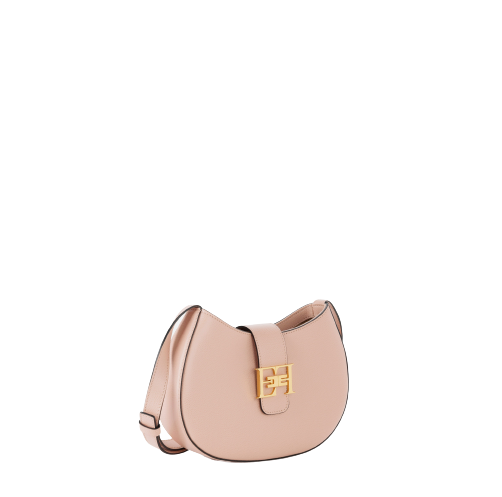 Borsa Elisabetta Franchi BS41F41E2 Hobo media con logo in metallo