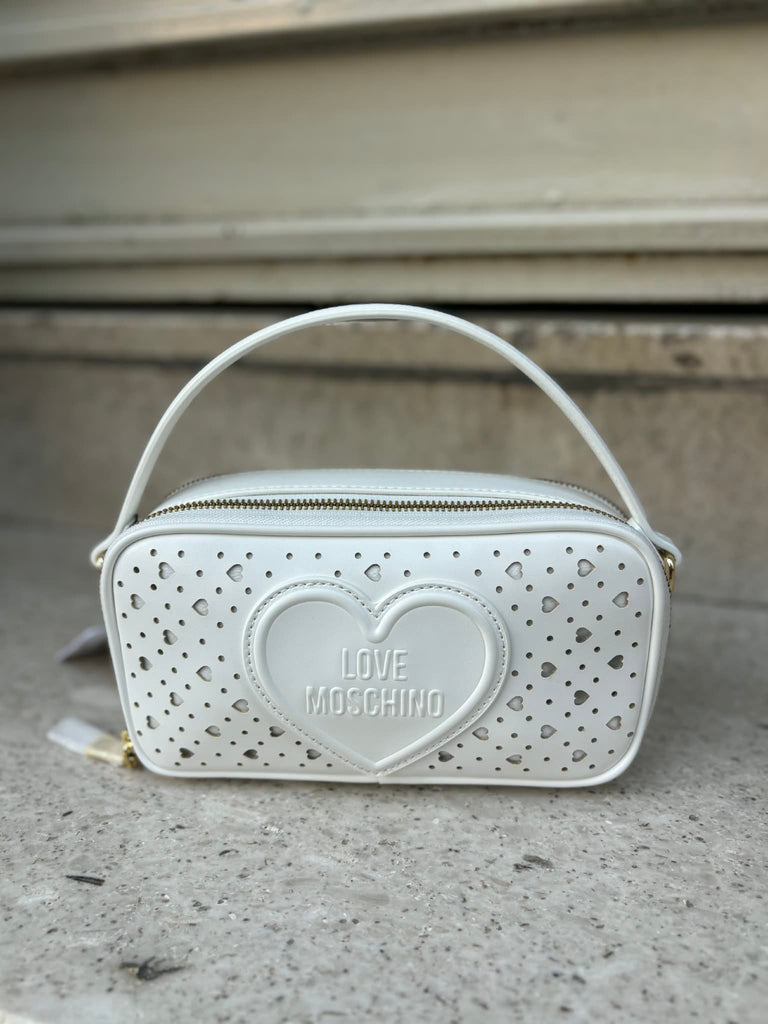 Borsa Love Moschino JC4290 mini bauguette a tracolla traforata