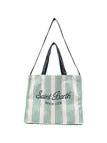 Borsa Saint Barth Essential Bag stripes verde/panna EBAGN007 09420L