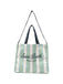Borsa Saint Barth Essential Bag stripes verde/panna EBAGN007 09420L