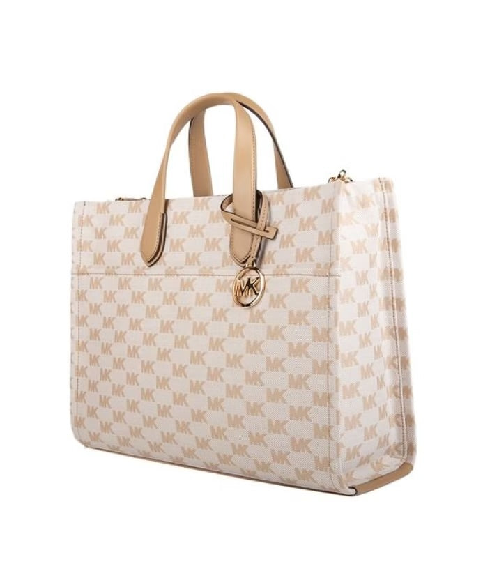 Borsa Michael Kors 38S5S3GT3J tote Gigi grande con logo jacquard