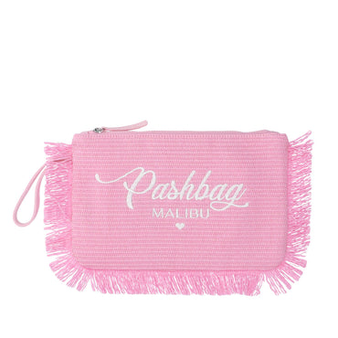 Pochette Pashbag Bice in rafia con frange