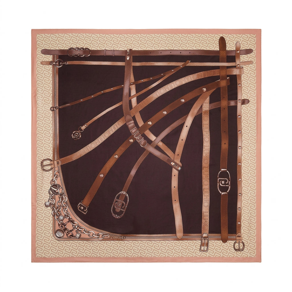 Foulard Liu-Jo  motivo logo e belts