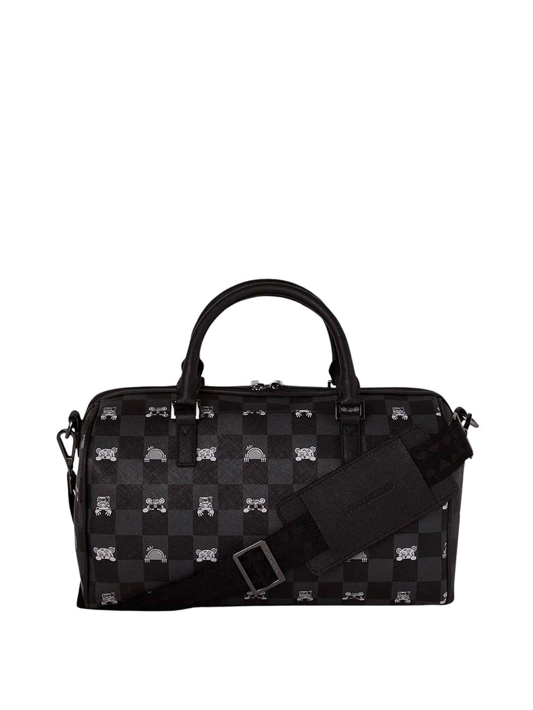 Bauletto Sprayground 8911 peeking character check mini duffle