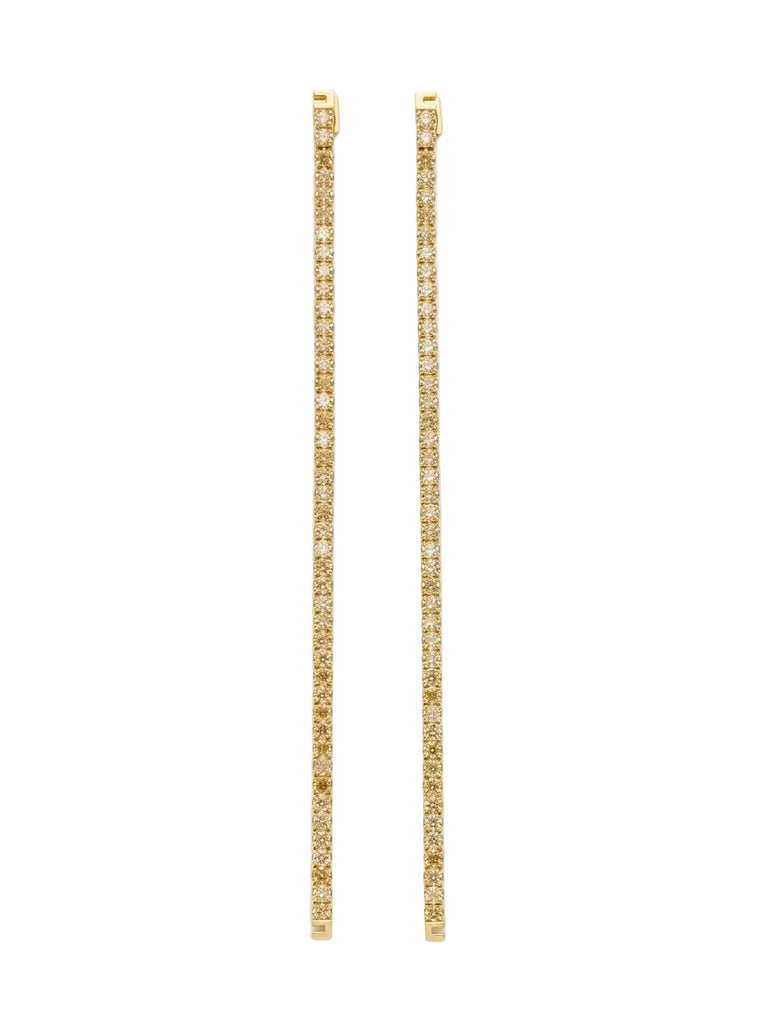 Orecchini Elisabetta franchi OR20A67E2 lunghi strass Gold