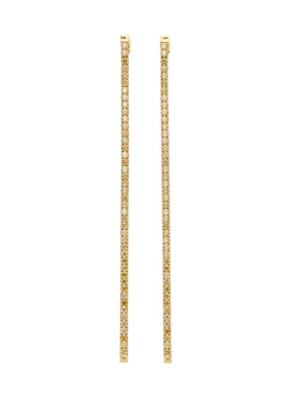 Orecchini Elisabetta franchi OR20A67E2 lunghi strass Gold